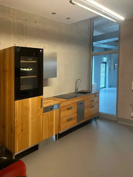 Massivholzküche im Industrial Style 