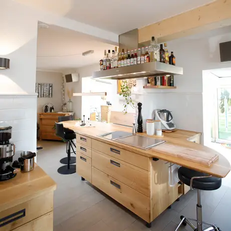 Massivholzküche aus Eiche in Franken Massivholzküche aus Eiche in Franken