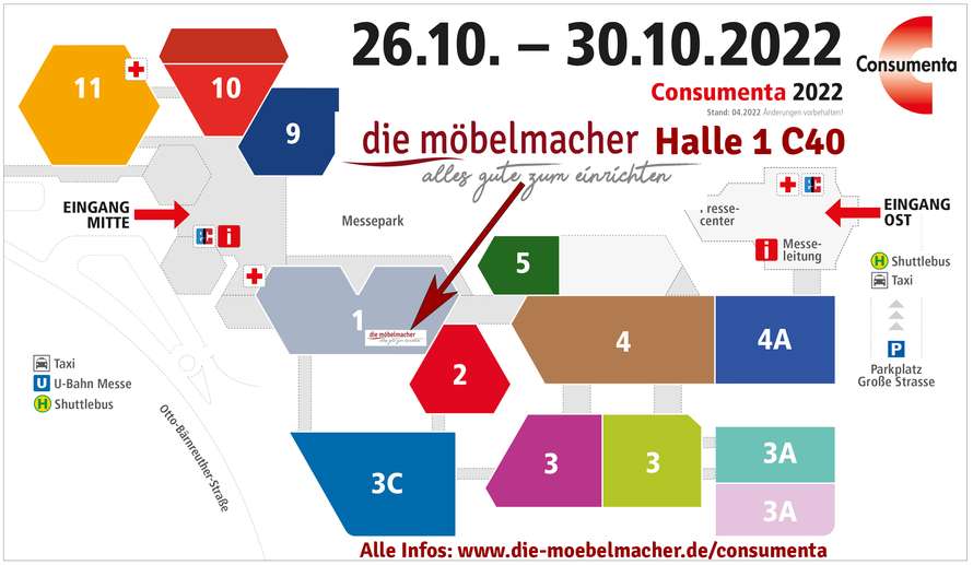 Consumenta 2022 Möbelmacherstand Consumenta 2022 Möbelmacherstand